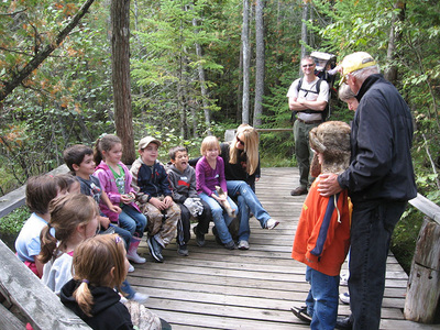 Outdoor classroom at Grass River Natural Area