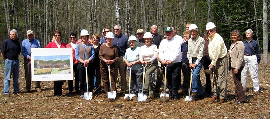 Groundbreaking for the new Grass River Center completed in 2011