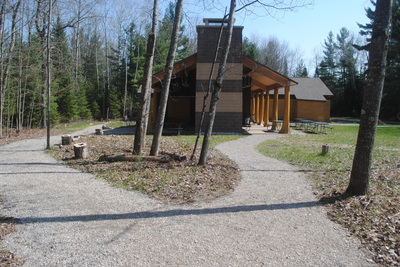 Accessible walkways to the Grass River Center